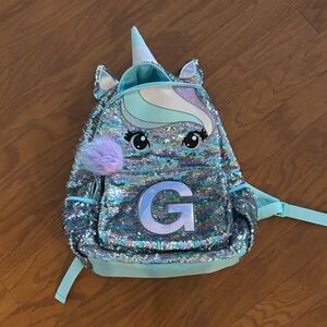 Justice Sequin Unicorn Kids Backpack